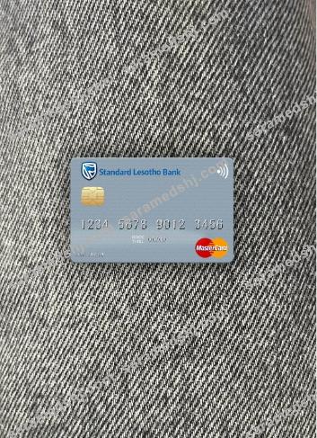 Lesotho Standard Lesotho Bank mastercard photolook front